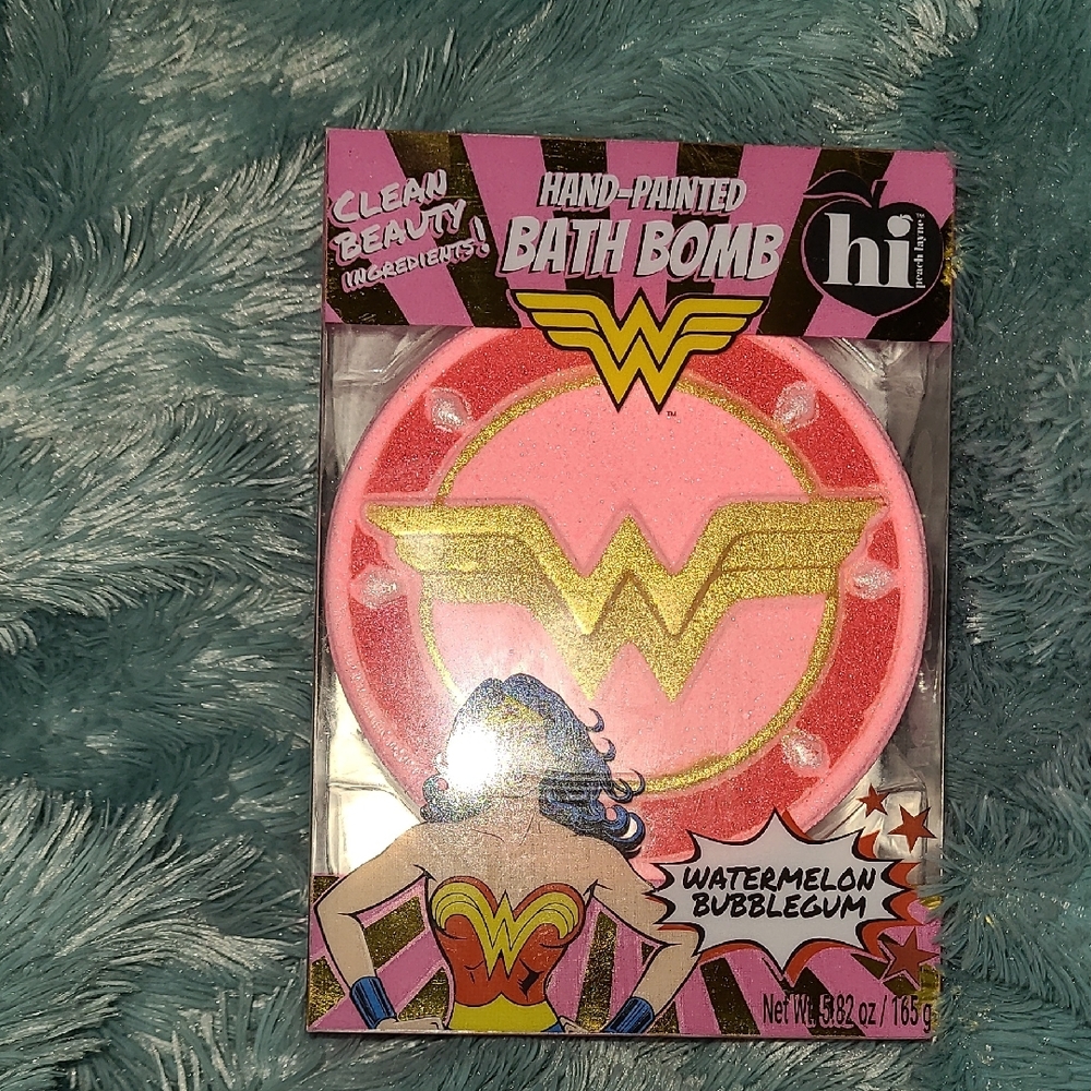 Hand-Painted Pink and Gold Bath Bomb